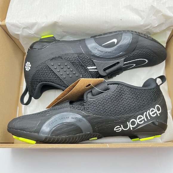 NEW Nike SuperRep Cycle 2 Next Nature Black White Volt - Sizes 7, 7.5 & 8.5 - Picture 1 of 6